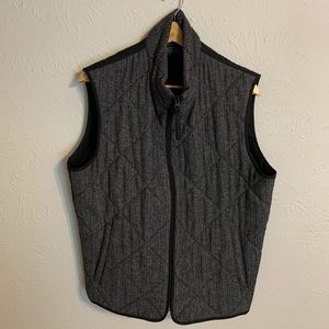 J. Crew Houndstooth Quilted Vest
